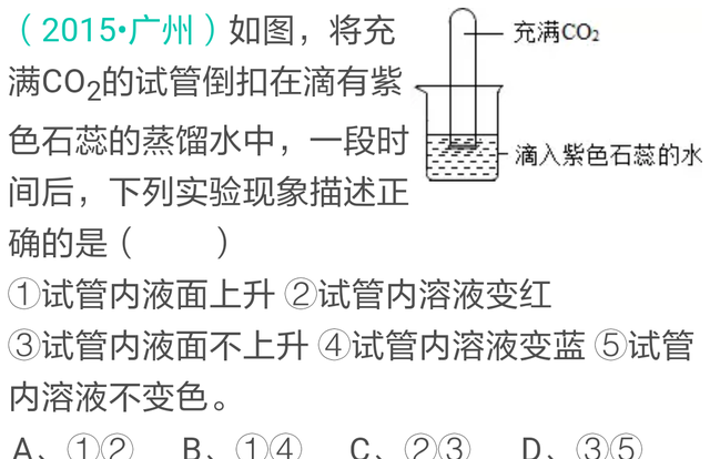 专题：二氧化碳的性质，内附真题5道详解，可收藏