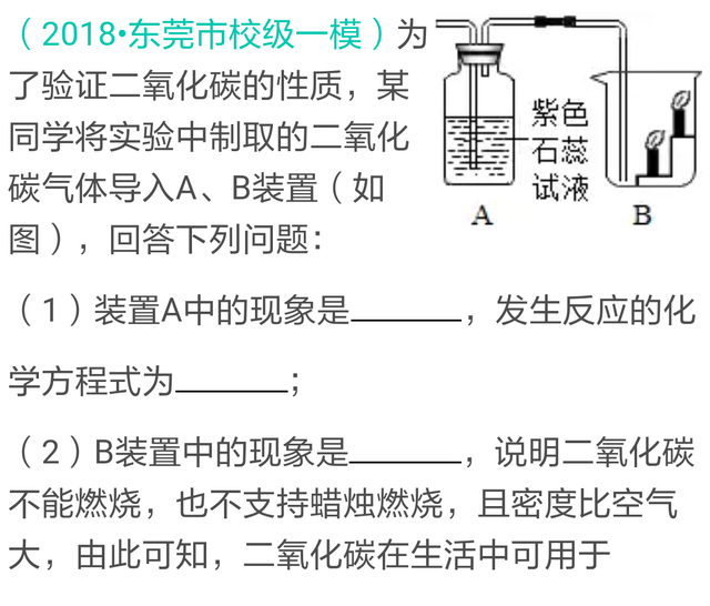 专题：二氧化碳的性质，内附真题5道详解，可收藏