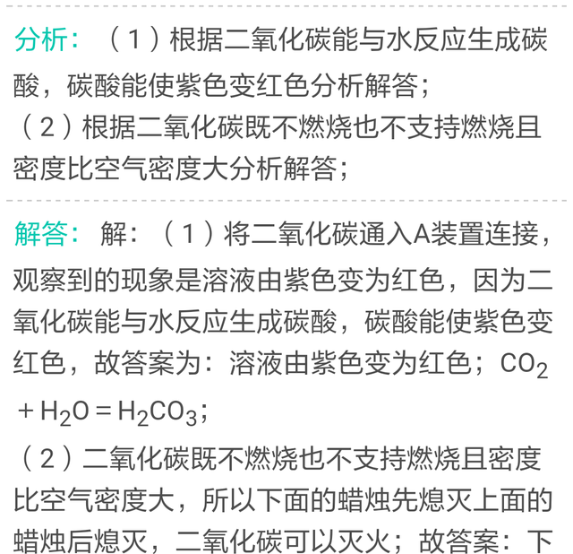 专题：二氧化碳的性质，内附真题5道详解，可收藏