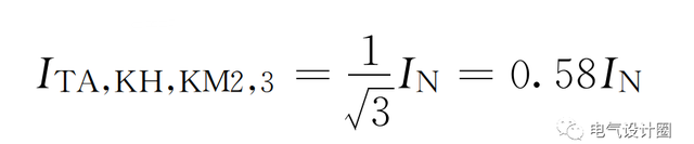 电动机星形和三角形接法额定电流的计算公式