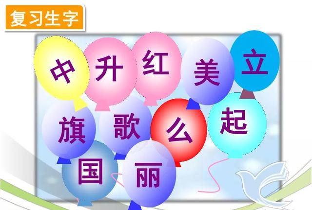 部编版一年级上册识字10《升国旗》图文讲解