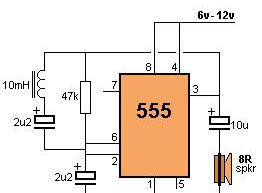 555定时器，它的原理及应用，常用电路应用警报器，定时炸弹！