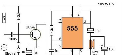 555定时器，它的原理及应用，常用电路应用警报器，定时炸弹！