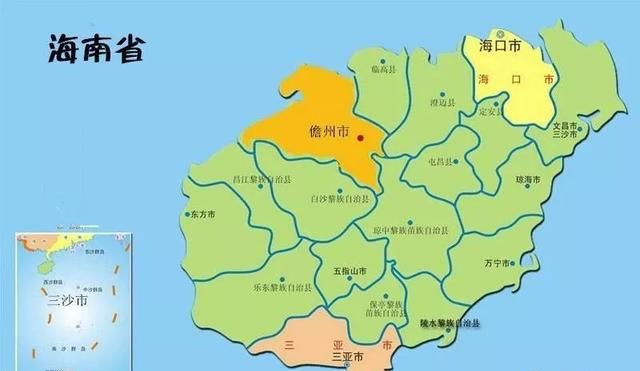 海南省儋州市（dān），一个下辖没有区县的地级市