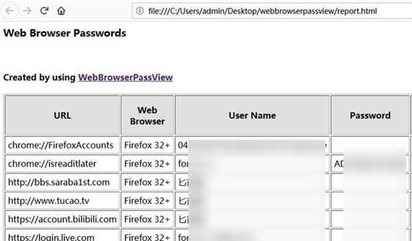 账号密码忘了别慌！一键扒出浏览器保存的密码