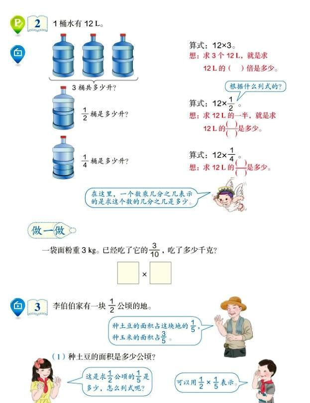 分数乘整数与整数乘分数的意义相同吗？六年级数学第一课真理解吗