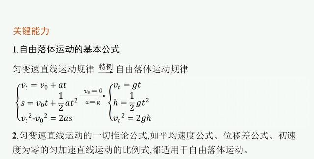 高中物理必修一同步课件：2.3 自由落体运动的规律