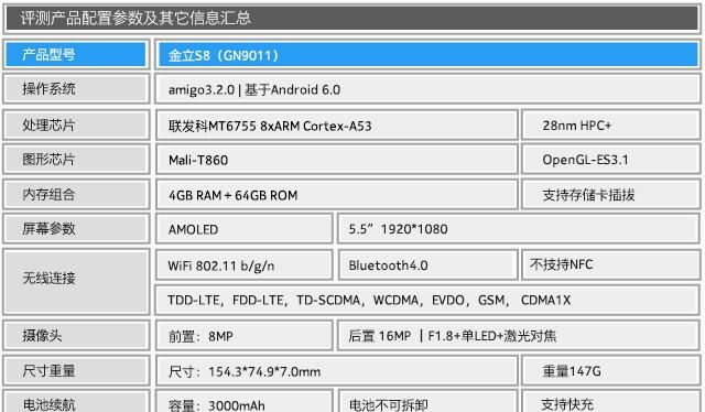 开启极致美摄新时代 金立S8全面评测