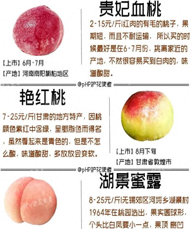 16种桃子的区别与桃子的挑选方法和吃法!