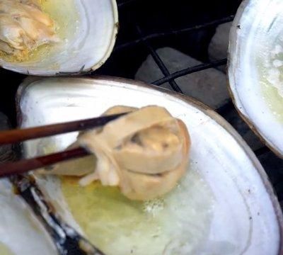 烤河蚌丨这样做太香啦