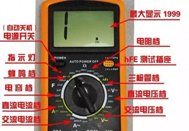 数字万用表使用方法图解