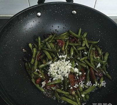 肉炒架豆角的做法