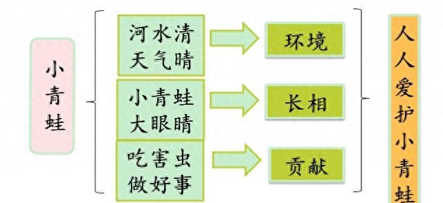 小学语文一年下册《小青蛙》知识积累干货、能力扩展训练